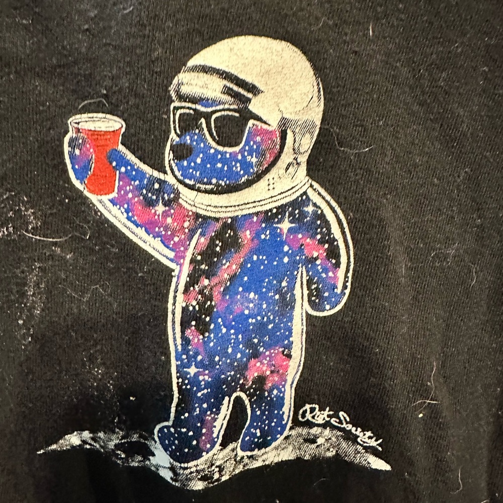 Space bear shirt medium